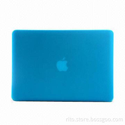 Light Blue Color Silicone Matte Hard Case for Newly Launched Macbook Pro 15" with Retina, 2013 Model